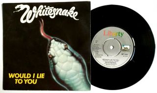 Ex/ex Whitesnake Would I Lie To You 1981 7 " Vinyl 45 Bp 399