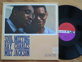 Rare Vintage Vinyl - Ray Charles & Milt Jackson - Soul Meeting - Atlantic Mono 1360 - Ex