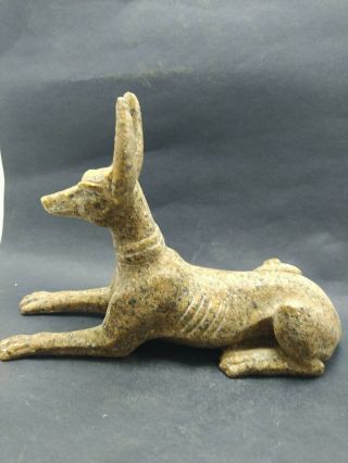 Raer Antique Anubis Ancient Egyptian God Of The Afterlife Figurine Granit1374 B