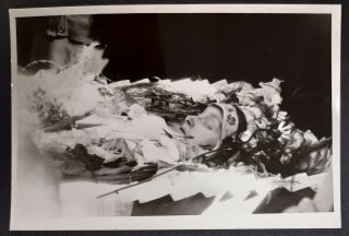 1970s Funeral Of Young Girl Dead Coffin Post Mortem Cemetery Ussr Vintage Photo
