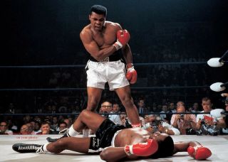 1965 Muhammad Ali Vs Sonny Liston Photo Title Fight Boxing Print 5x7 Pic