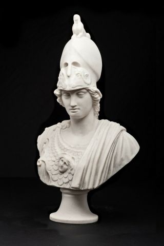 Athena The Goddess Of Wisdom Bust,  Marble Sculpture,  Art,  Gift,  Ornament.