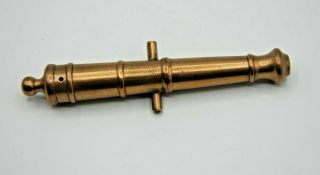 Vintage 6 Inch Brass Cannon - Rare ? Royal George Sunk 1782 Raised 1810 -