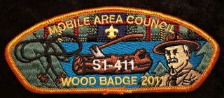 Mobile Area Council Bsa Oa 322 Wood Badge 2011 S1 - 411 Contingent Patch Csp