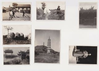 7 X North China Images Of The Rural North Hms CuraÇao Vintage Photographs 1933