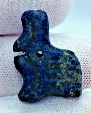 Large Ancient Bactrian Animal Zoomorphic Lapis Lazuli Amulet - Circa 200bc
