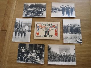 Vintage Wwii 12 Photo Post Cards - Paris Libere - Paris - Packagi