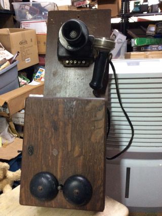 Vintage Antique Rare 1894 Stromberg Carlson Oak Wood Wall Telephone June12 - Nov27