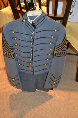 West Point Us Military Academy Cadet Full Dress Gray Wool Uniform Jacket & Pants