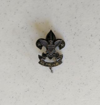 1917 - 1920 Scoutmaster Green Enamel 38mm Position Pin Boy Scouts Of America Bsa