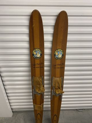 Vintage Cypress Gardens Dick Pope Jr.  3 Time National Champion Water Skis