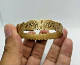 Rare Ancient Roman Bracelet Bronze Artifact Authentic Very Stunning