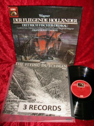 1960 Uk Nm 3lp Sls 5226 Stereo Wagner The Flying Dutchman Konwitschny Box Exc