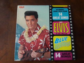 Vintage Elvis Presley " Blue Hawaii " Rca Vinyl Album Lsp - 2426