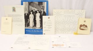Complete Invitation To The White House For John F Kennedy 1961