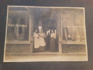 Rare Pre - 1900 Cabinet Photo Howe Bros Dry Goods Carrollton Kentucky Ky