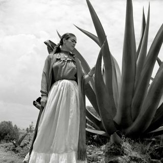 Mexican Painter Frida Kahlo Vintage Photo 8x10 Black And White Print
