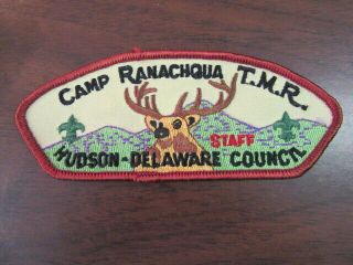 Camp Ranachqua T.  M.  R.  Staff Ta6 Sap Jhc