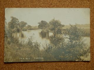 Vintage Postcard: The River Dee Chester,  1918 Real Photo Card