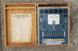 Vintage Superior Instruments Tw - 11 Tube Tester W/ Case,  But As/is