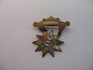 Antique Vintage Rebekah Degree Independent Order Of Odd Fellow Pin