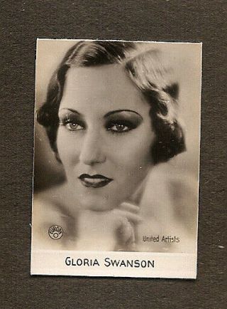 Gloria Swanson Card Orami Real Photo Vintage 1930s And Less Not A Postcard