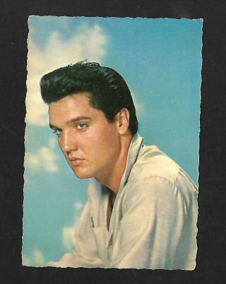 Elvis Presley Vintage Color Belgian Photo Big Size Postcard