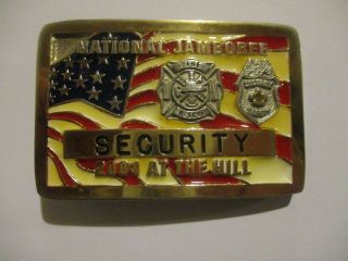 2001 National Jamboree Security Staff Limited Edition Belt Buckle