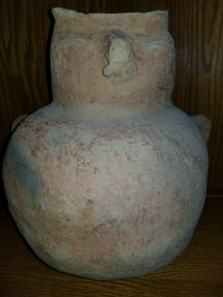 Pre Columbian Quimbaya Pottery Effigy Jar Vessel (100 Bc - 700 Ce)