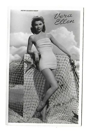 Vera Ellen Vintage B/w Belgian Photo Postcard