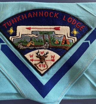 Boy Scout Oa 476 Tunkhannock Lodge Vintage P1 On Neckerchief