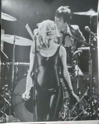 Vtg Blondie Debbie Harry Live 1979 Concert Photograph Print 8x10 Glossy