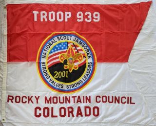 2001 National Jamboree Rocky Mountain Council Flag Boy Scouts Of America Bsa