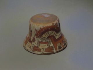 Pre Columbian Victim Deity Figure Trophy Head Ceramic W Tl Test Report Nazca