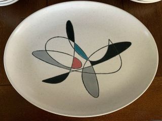 Vintage Poppytrail By Metlox Contempora 13 " X 10 " Oval Platter