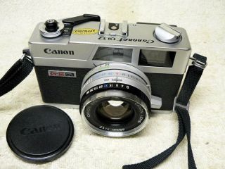 Vintage Canon Canonet Ql17 Giii 35mm Rangefinder Film Camera W/ 40mm F/1.  7 Lens