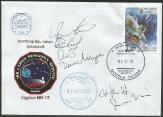 Space Mail Flown Cover /cygnus Ng - 12/ Nasa/ Astronaut Autograph