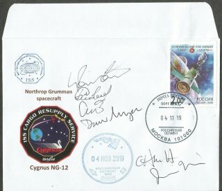 Space mail flown cover /Cygnus NG - 12/ NASA/ astronaut autograph 3