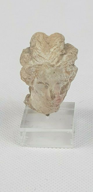Fine Ancient Hellenistic Greek Terracotta Woman Head 4th - 3rd Century Bc