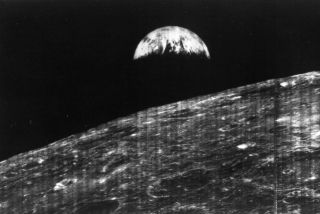 First Photo Of Earth From Moon,  Famous Lunar Orbiter Photo,  Planet Earth 1966
