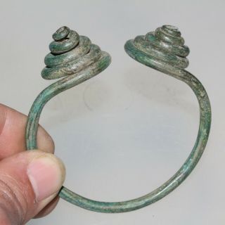 Circa 500 - 300 Bc Ancient Greek Or Celtic Bronze Spiral Bracelet - Intact