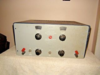 Vintage Krohn - Hite Band Pass Filter Model 330m 12ax7 12au7 Needs Vacuum Tubes