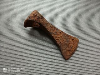 Ancient iron battle ax Kievan Rus authentic Viking 17 cm. 2