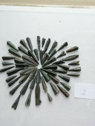 Ancient Arrowheads Bronze.  50 Psc.  Rare № 2