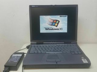 Vintage Dell Latitude Cpx Laptop Windows 98 Se Office 2000 Serial Port Parallel