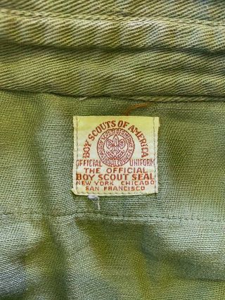 Vintage 1940 ' s Boy Scout Long Sleeve heavy Shirt 3