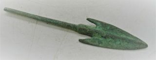 Ancient Roman Longshot Bronze Arrowhead Imperial Artefact War Relic