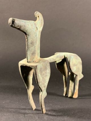 Ancient Greek Bronze Geometric Horse With Displayed Phallus Circa 800bce