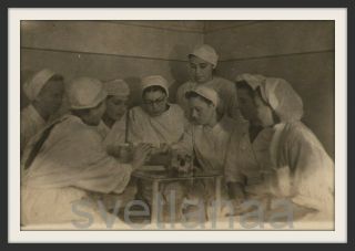 Dental School Girls Dentistry Skull Post Mortem Doctor Bakman Jew Vintage Photo