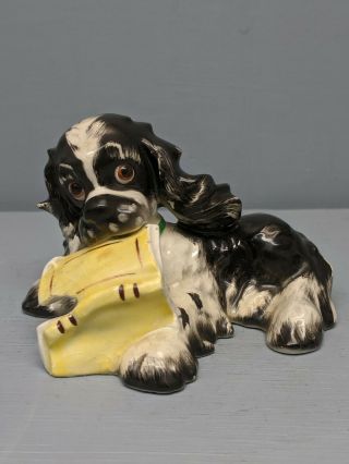 Albert Staehle Butch Cocker Spaniel By Goebel Chewing Up Book